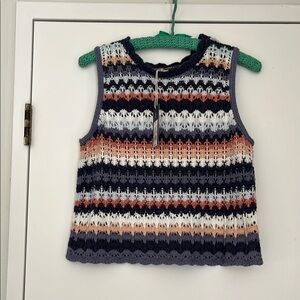 Universal Thread Striped Knit Sleeveless Top